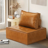 NNEED Pu Leather Sofa Couch Brown