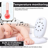 Portable Baby Monitor With 2.0 Lcd Screen Two-Way Talk Night Vision-1915196609801621513