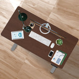 NNEMB Sit To Stand Up Standing Desk, 140x70cm, 72-118cm Electric Height Adjustable, 40kg Rated, Walnut Style/Silver Frame