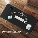 NNEMB Sit To Stand Up Standing Desk, 150x75cm, 72-118cm Electric Height Adjustable, 50kg Rated, Black/Silver Frame