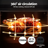 NNEDSZ Air Fryer 10L LCD Kitchen Oven