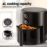 NNEDSZ Devanti 4L Air Fryer Knob Control 1500W