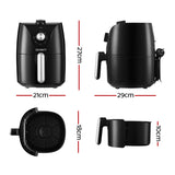 NNEDSZ Devanti Air Fryer 2.5L Knob Fryers
