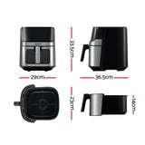 NNEDSZ Devanti Air Fryer 6.5L LCD Fryers Clear Window