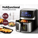 NNEDSZ Devanti Air Fryer 6.5L LCD Fryers Clear Window