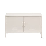 NNEDSZ Artiss Buffet Sideboard Metal Cabinet - BASE White