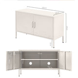 NNEDSZ Artiss Buffet Sideboard Metal Cabinet - BASE White