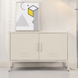 NNEDSZ Artiss Buffet Sideboard Metal Cabinet - BASE White