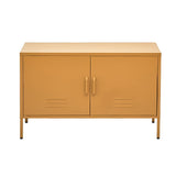 NNEDSZ Artiss Buffet Sideboard Metal Cabinet - BASE Yellow