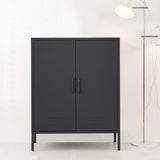 NNEDSZ Artiss Buffet Sideboard Metal Cabinet - SWEETHEART Charcoal