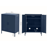NNEDSZ Artiss Buffet Sideboard Metal Cabinet - SWEETHEART Blue