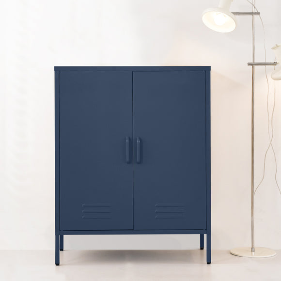 NNEDSZ Artiss Buffet Sideboard Metal Cabinet - SWEETHEART Blue