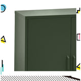 NNEDSZ Artiss Buffet Sideboard Metal Cabinet - SWEETHEART Green