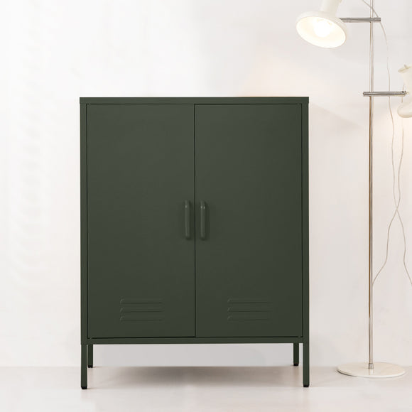 NNEDSZ Artiss Buffet Sideboard Metal Cabinet - SWEETHEART Green