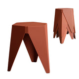 NNEDSZ Artiss 4PC Puzzle Stool Bar Stools Stackable Red