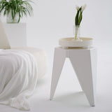 NNEDSZ Artiss 4PC Puzzle Stool Bar Stools Stackable White