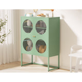 NNEDSZ ArtissIn Buffet Sideboard Metal Cabinet - ELLA Green