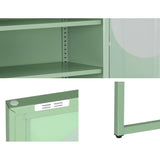 NNEDSZ ArtissIn Buffet Sideboard Metal Cabinet - ELLA Green