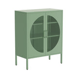 NNEDSZ ArtissIn Buffet Sideboard Metal Cabinet - ELSA Green