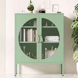 NNEDSZ ArtissIn Buffet Sideboard Metal Cabinet - ELSA Green