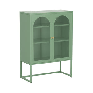 NNEDSZ ArtissIn Buffet Sideboard Metal Cabinet - ELMA Green