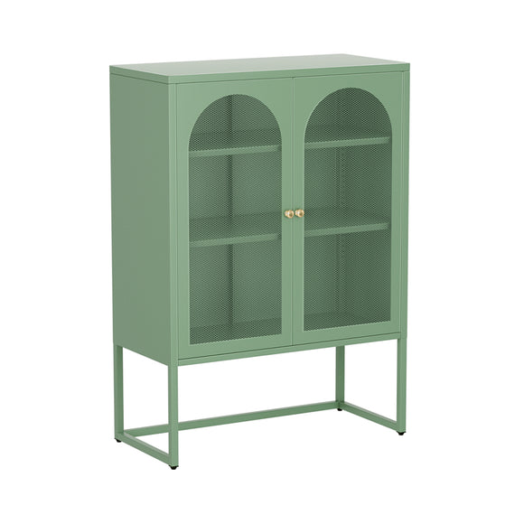 NNEDSZ ArtissIn Buffet Sideboard Metal Cabinet - ELMA Green
