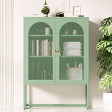 NNEDSZ ArtissIn Buffet Sideboard Metal Cabinet - ELMA Green