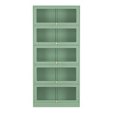NNEDSZ ArtissIn Buffet Sideboard Cupboard Cabinet Storage Mesh Doors Metal Green ELIA