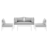 NNEDSZ Gardeon 4 Seater Outdoor Sofa Set Aluminium Lounge Setting
