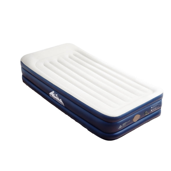 NNEDSZ Air Mattress Single Inflatable Bed 46cm Air bed Grey