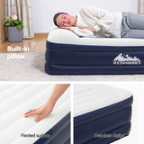 NNEDSZ Air Mattress Single Inflatable Bed 46cm Air bed Grey