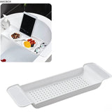 NNEOBA Bath Shelf Caddy Expandable Drain Tray