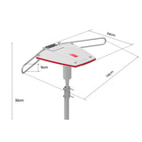 NNEMB  Rotating Digital Outdoor HD TV Antenna, with Signal Booster, Remote Control