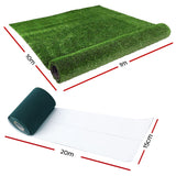 NNEDSZ 1x20m Artificial Grass Synthetic Fake 20SQM Turf Lawn 17mm Tape