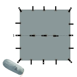 NNEOBA Ultralight Silicone Coated Nylon Camping Tent (Grey)