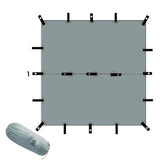 NNEOBA Ultralight Silicone Coated Nylon Camping Tent (Grey)