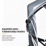NNEMB Basketball Return System, with 360 Degree Universal Attachment