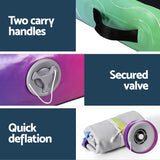 NNEDSZ 1m Air Track Mat Inflatable Gymnastics Tumbling Mat Colourful