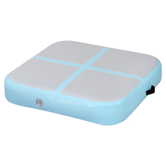 NNEDSZ 1m Air Track Mat Inflatable Gymnastics Tumbling Mat W/ Pump Mint Green