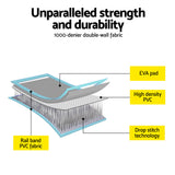 NNEDSZ 1m Air Track Mat Inflatable Gymnastics Tumbling Mat W/ Pump Mint Green
