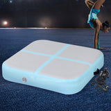 NNEDSZ 1m Air Track Mat Inflatable Gymnastics Tumbling Mat W/ Pump Mint Green