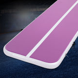 NNEDSZ Everfit 3M Air Track Gymnastics Tumbling Exercise Cheerleading Mat Inflatable Purple