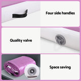 NNEDSZ Everfit 4M Air Track Gymnastics Tumbling Exercise Cheerleading Mat Inflatable Purple