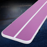 NNEDSZ Everfit 4M Air Track Gymnastics Tumbling Exercise Cheerleading Mat Inflatable Purple