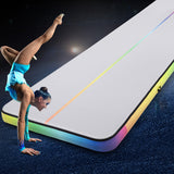 NNEDSZ 6M Air Track Mat Inflatable Gymnastics Tumbling Mat Colourful