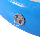 NNEDSZ 1m Air Track Spot Inflatable Gymnastics Tumbling Mat Round Blue