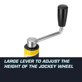 NNEMB Motorised Jockey Wheel Electric Power Mover 12V 350W Caravan Trailer Boat