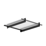 NNEDSZ Window Door Awning Canopy 1mx1m Flat Transparent Sheet Metal Frame