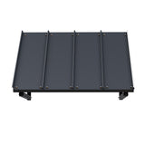 NNEDSZ Window Door Awning Canopy 1mx1.2m Black Metal Frame