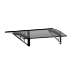 NNEDSZ Window Door Awning Canopy 1mx1m Grey Solid Sheet Metal Frame